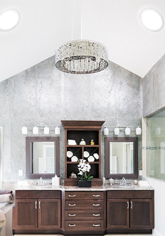 2x Solatube DS Used in a bathroom