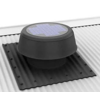 Solar roof vent